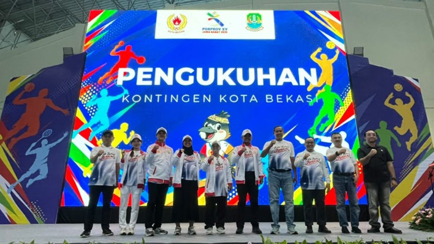 Kota Bekasi Kukuhkan 1.154 Atlet, Siap Bersaing di Porprov XV Jawa Barat 2026