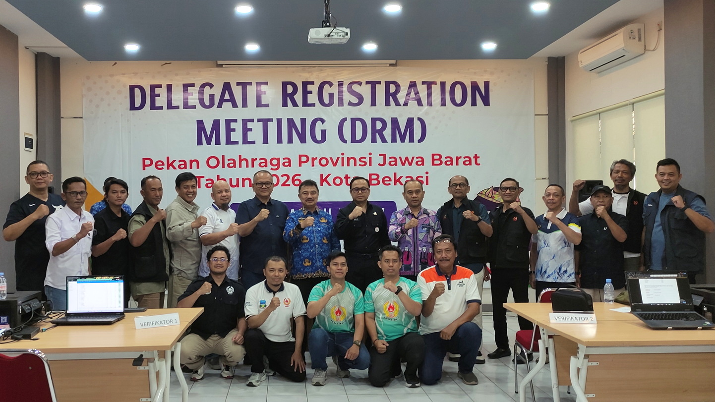 Acara pembukaan DRM Porprov XV Jabar 2026 di Asrama Haji Kota Bekasi, Kamis (17/9/2026)